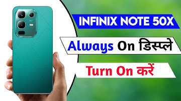 infinix note 50x turn on always on display setting | always on display setting in infinix note 50x