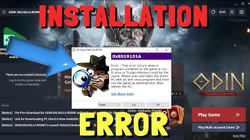 Odin: Valhalla Rising Installation Error | Asia Global