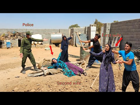 Will the first wife return? The second wife has brought the police along to take the tent.