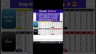 😱 1-Click Total Calculator in Excel Using VBA 🔥 #excel