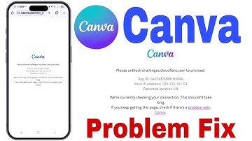 Please unblock challenges.cloudflare.com to proceed Canva Not Working Today Problem Fix