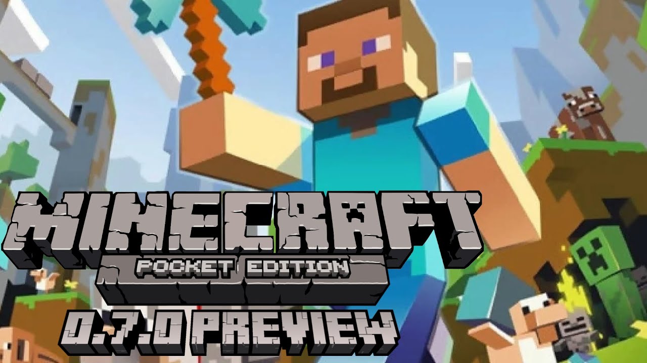 Minecraft Pocket Edition 0.7 Preview - YouTube
