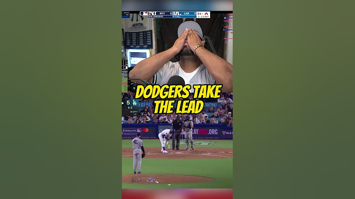 dodgers take lead 6-5 on a bases loaded walk ... #yankees #dodgers #reactions