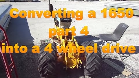 Building a 1650 Cub Cadet 4 wheel drive part 4