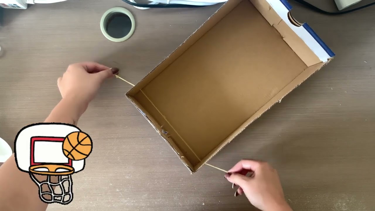 DIY升級再造 - 紙箱投籃機