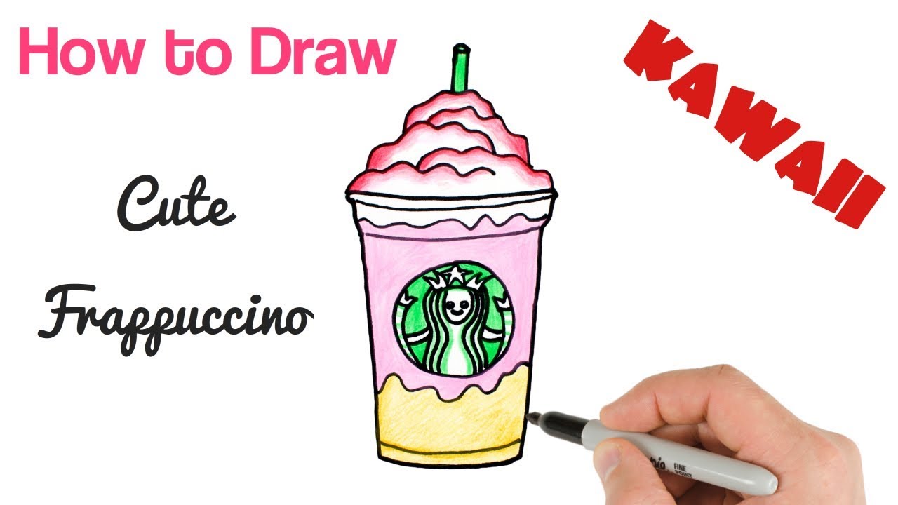 How to Draw Starbucks Drink Easy step by step - YouTube