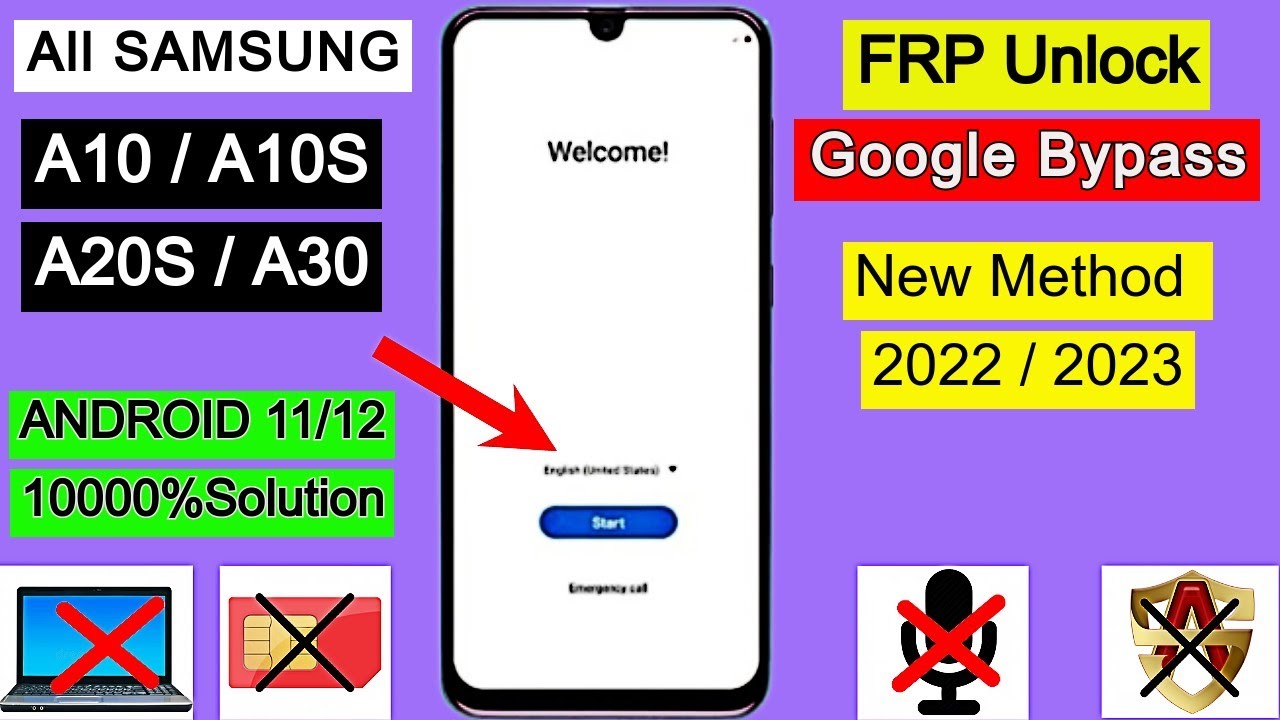 One Click Samsung Frp Bypass Tool  All samsung A10s,A20s,A30,A51,A12,A32  Frp Unlock Android 11/13 