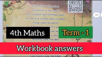 4th std maths term 1 unit 1 workbook answers 2025 - 2026 | Geometry workbook answers