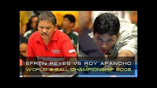 Legend Efren BATA Reyes vs. Roy APANCHO World 9-Ball Championship 2006