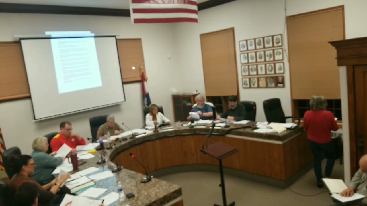 01-08-2026 City council meeting Monroe city MO 63456