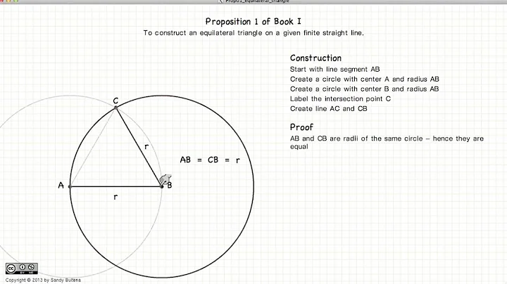 Euclid's Elements Book 1 - Proposition 1