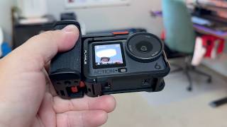 Grip Kit for DJI Action 6 (with Cage), Handle Holder Bundle Expansion Mount with Shutter Button