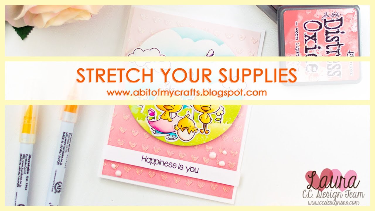 Mix and Match Stamp Set - Spring Card feat C.C. Designs April & May and Spring Things