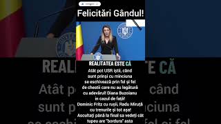 Diana Buzoianu USR, fantastic tupeu! #dianabuzoianu #USR #sumteminlegitimaaparare
