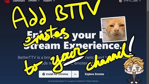 Adding BTTV emotes to Twitch