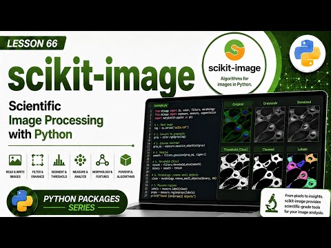 L66 | scikit-image: Scientific Image Processing | Python Packages Series | Uplatz