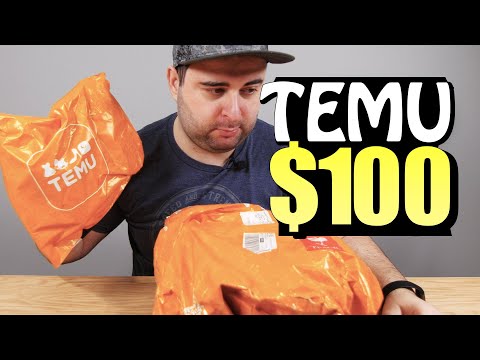 UNBOXING $100 TEMU HAUL - Project WOOP - Nick Bunyun