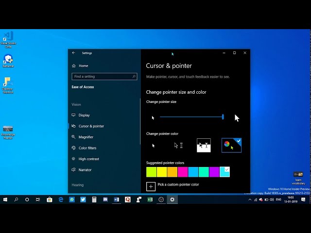 How to change mouse pointer color and size on Windows 11 - Pureinfotech