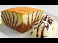 How to make Soft and Fluffy Zebra Sponge Cake/Moist zebra sponge cake recipe