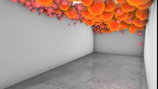 Bouncy Ball Room with Changing Gravity - Cinema 4D [Second Test]
