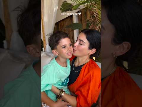 جديد الممثلة التركية اوزجي ياغيز بطلة مسلسل عيناك كالبحر الأسود مع ابن أختها