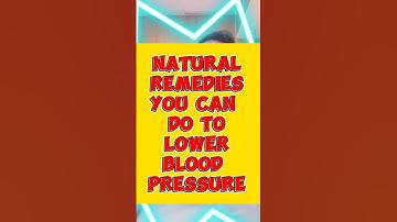 Natural Remedies to Help Lower Your BP #bloodpressure #bp #exercise #docgerrytan #endocrinologist