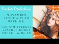 NOVEMBER Setup &amp; Plan With Me | Pocket Moleskine Daily | Pocket Planner | Chatty