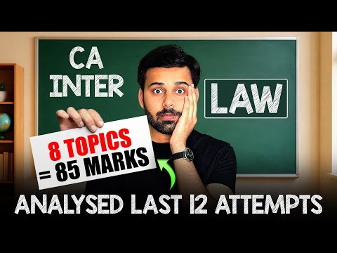 Most Important Topics With Questions For Law  || Ca Inter Jan 26 || Abc Analysis !!