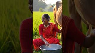 Cows Milk Surprise Girls Funny Reaction In Tamil Village