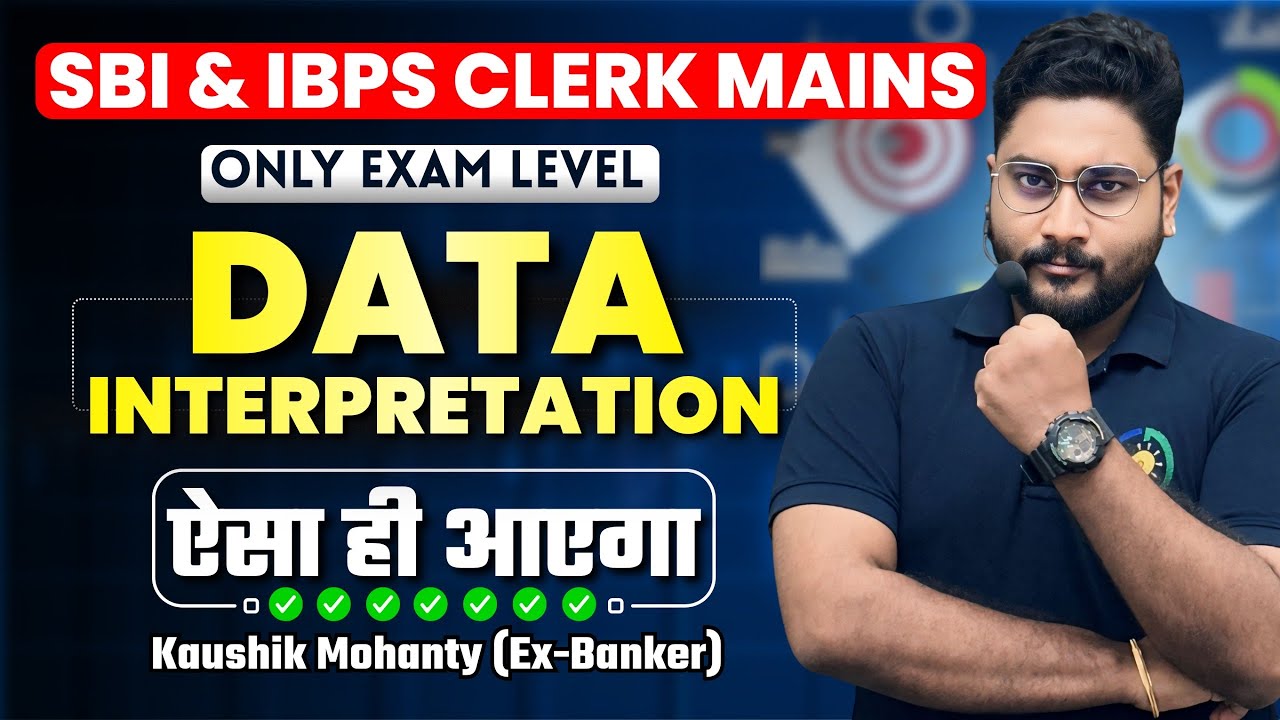 SBI & IBPS Clerk Mains Data Interpretation Shortcut Techniques By Kaushik Mohanty || Career Definer