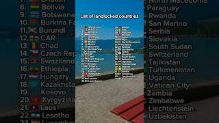 List Of Landlocked Countries comparison landlocked