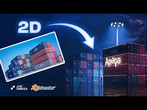 Convert 2D image into a 3D scene in Blender using Perspective Plotter