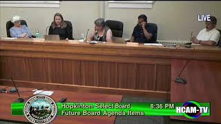 Select Board: September 5, 2023