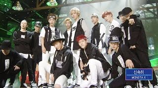 POWERFUL MONSTA X (Monster X) - swiftly (RUSH) @ popular Inkigayo 20150927