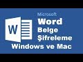 Office Word belgesi nasıl şifrelenir (Windows ve Mac kullanıcıları için)