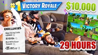 First To Finish These 25 IMPOSSIBLE Fortnite Challenges Wins $10,000  -  (Last to Stop Part 2)