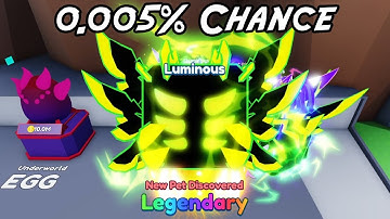 I hatched NEW LUMINOUS LEGENDARY PET in Mining Simulator 2 (Roblox)