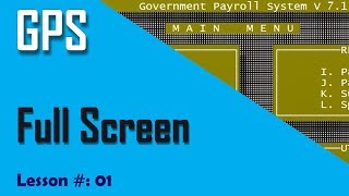 How to Fix Full Screen Error on GPS (Government Payroll System)