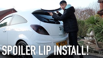 SPOILER EXTENSION/ LIP INSTALL ON THE CORSA! 🤪