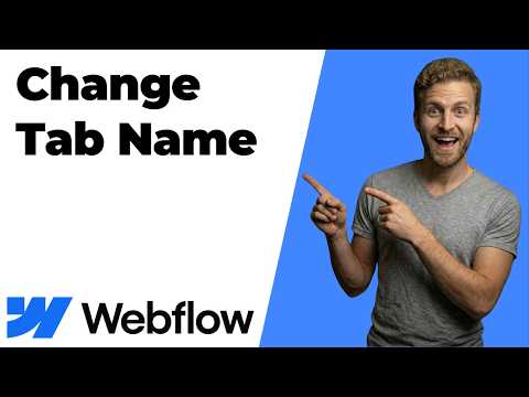 How To Change Tab Name In Webflow (2026 Easy Guide)
