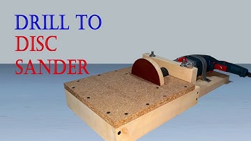 how to make disc sander | convert drill to disc sander | drill to sander, homemade woodworking tools