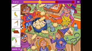 Highlights Hidden Pictures Halloween iPad app demo for kids Ellie