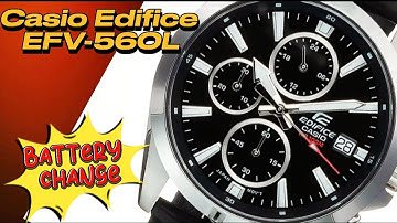 Easy Casio Battery Change | Edifice EFV-560L Step-by-Step Replacement Guide