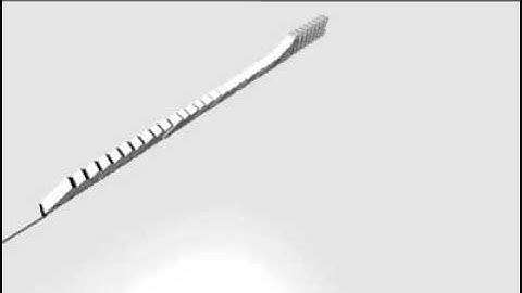 Domino effect with Blender / Bullet Physics Engine