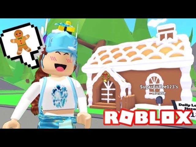 Gingerbread House Update In Adopt Me Roblox New Furnitures Beds Shower Tv Its Sugarcoffee Youtube - spending all of my robux on the new gingerbread house in adopt me roblox adopt me holiday update