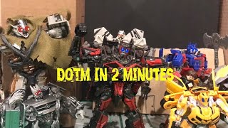 Transformers Dark Of The Moon In 2 Minutes Transformers Stop Motion Dotm
