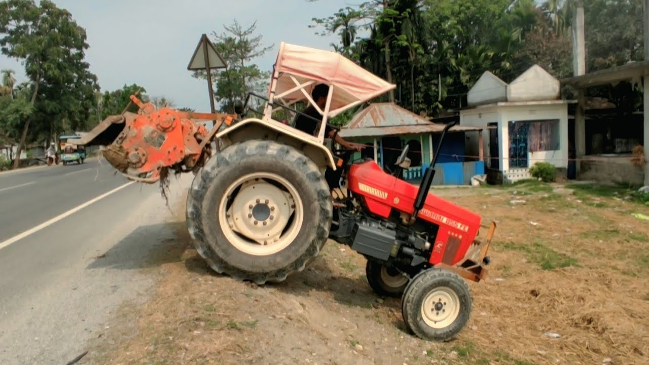 Swaraj 855 FE Tractor Working With Rotavator | 2wd Swaraj Tractor Video | Rafik tractor wala
