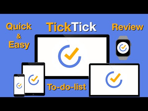 Simple TickTick to-do-list - Quick and Easy review.