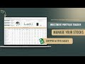 Investment Portfolio Tracker Spreadsheet Full Tutorial | Manage Your Stocks, Crypto & ETFs Easily