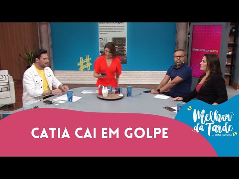 Catia Fonseca descobre ao vivo que caiu em golpe na internet | Melhor da Tarde